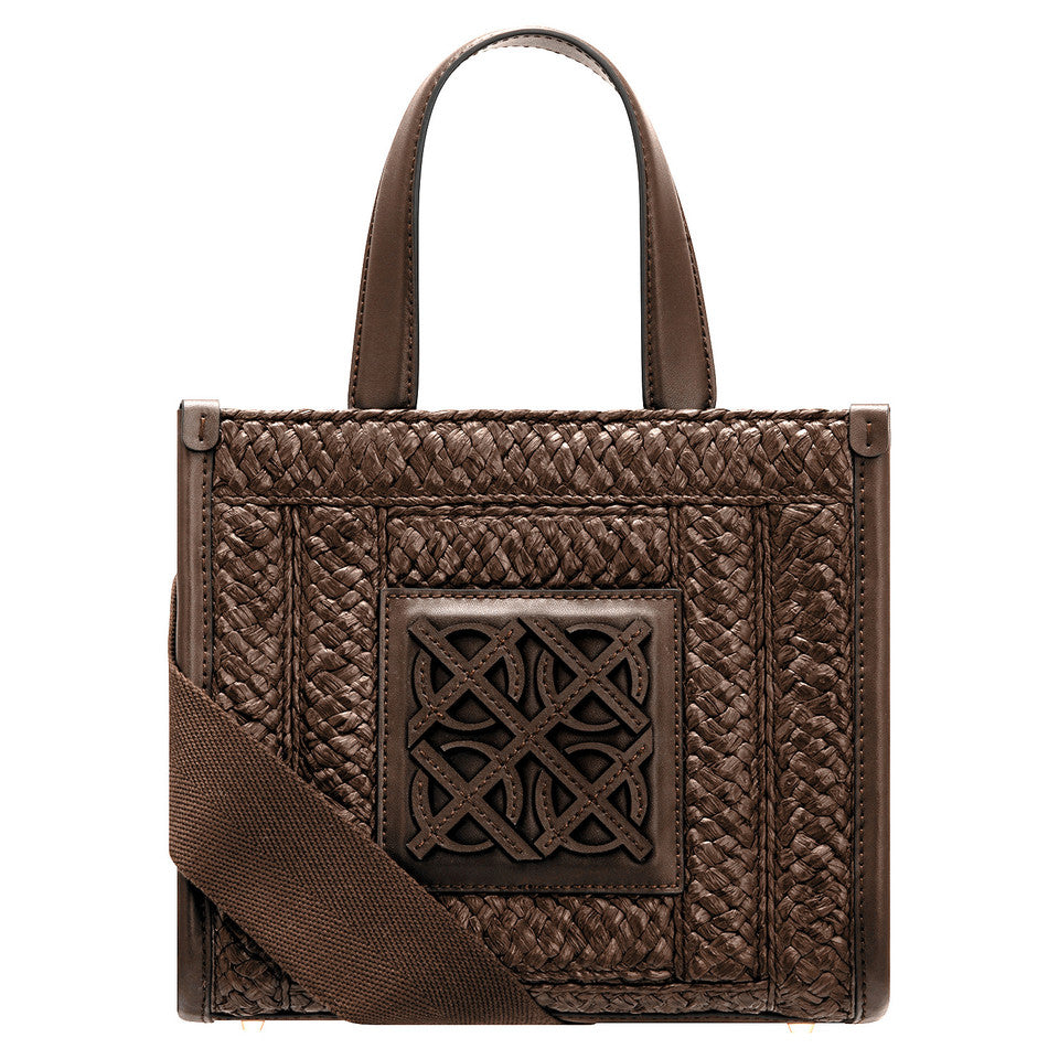 Lane Straw Small Tote