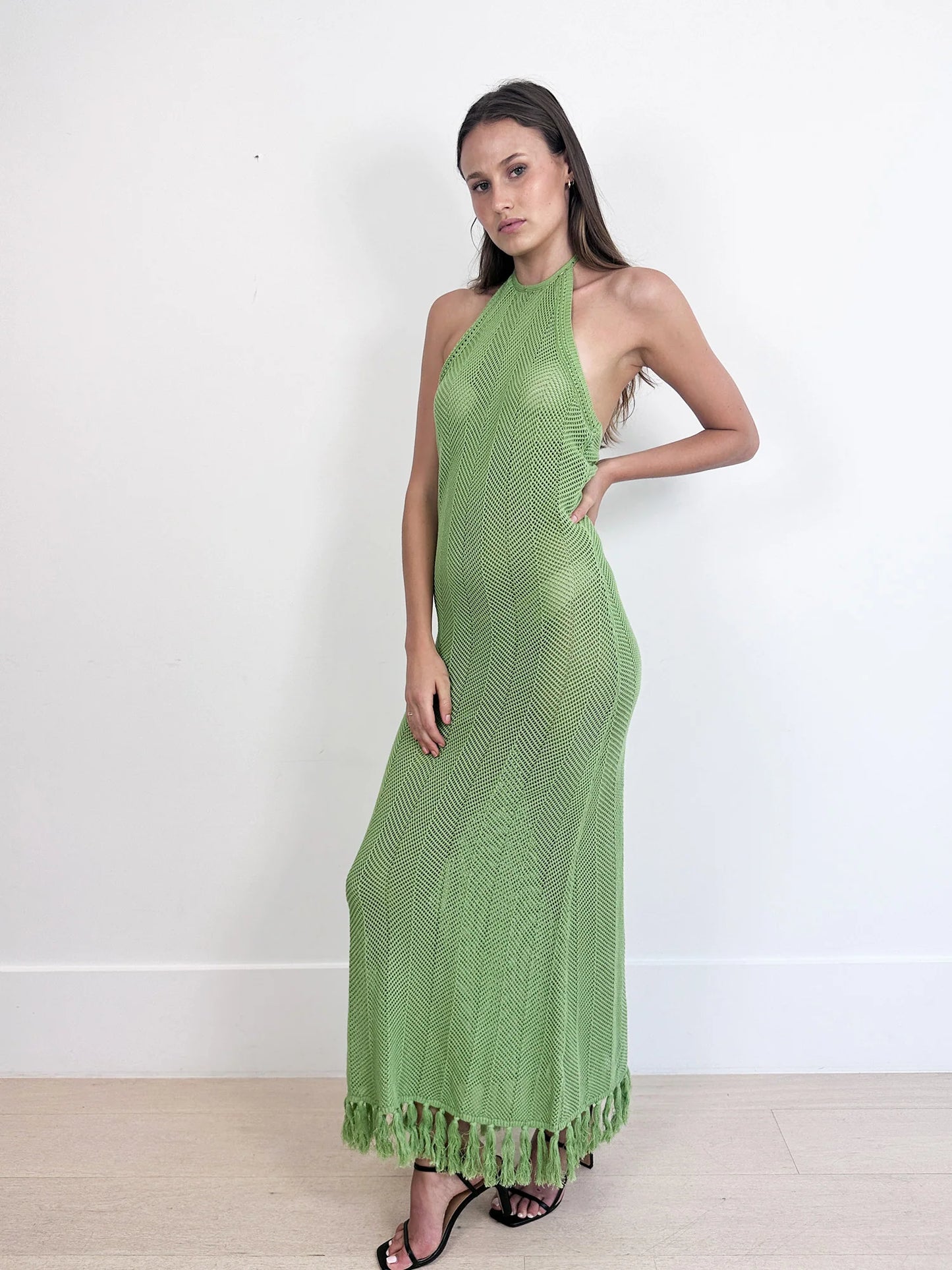 Viktoria & Woods Kryptonite - Crochet Dress - Green