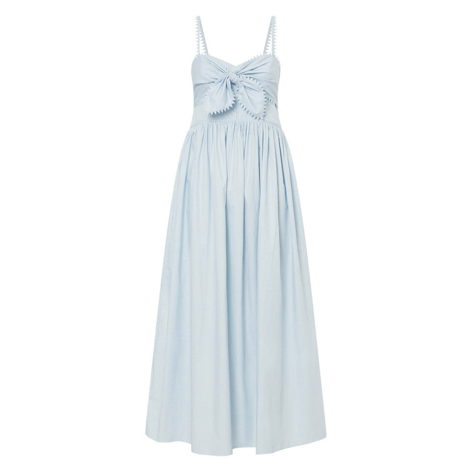 Lace Trim Sundress (Blue)