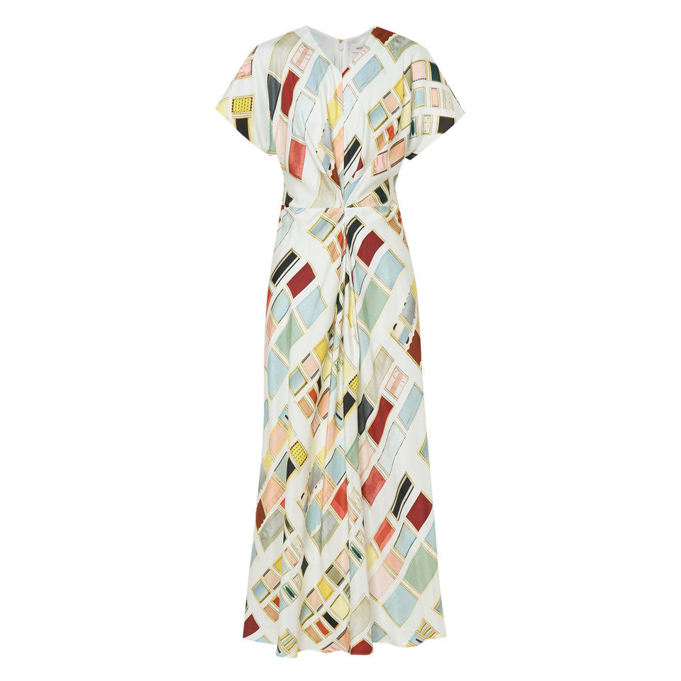 VINTAGE RIBBON PRINT DRESS