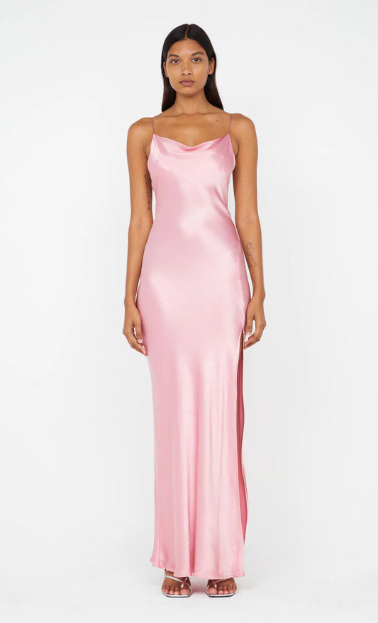 AYALA COWL MAXI DRESS - PINK