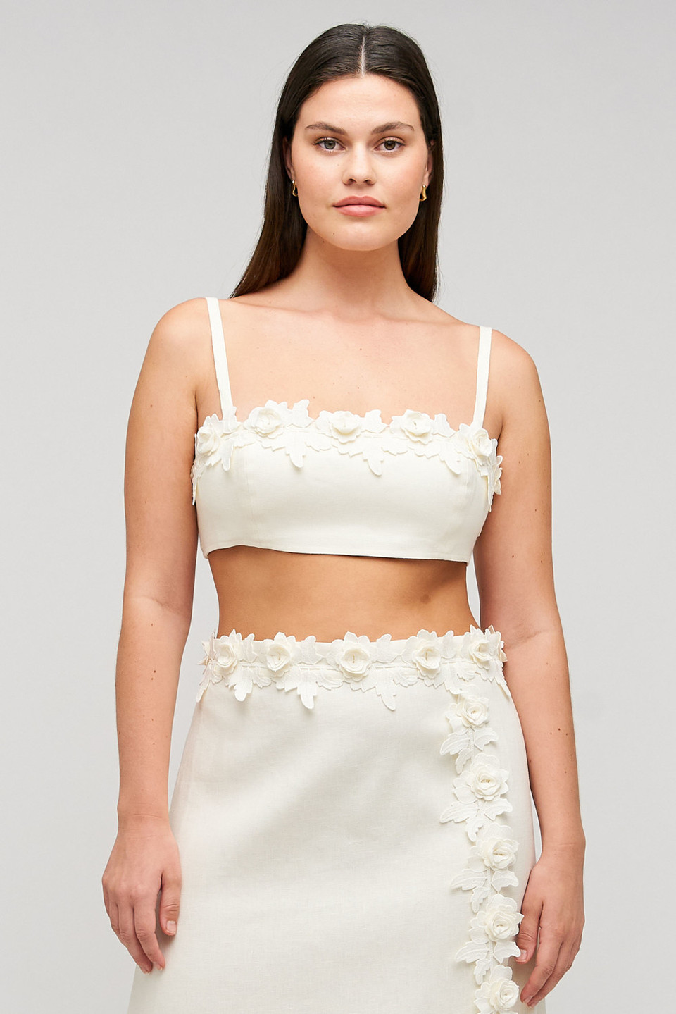 Rosebud Lace Bralet - Soft Cream