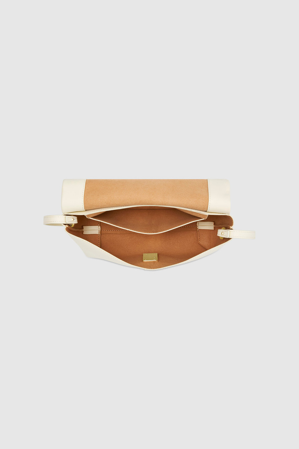 Etta Medium Clutch - Antique Cream