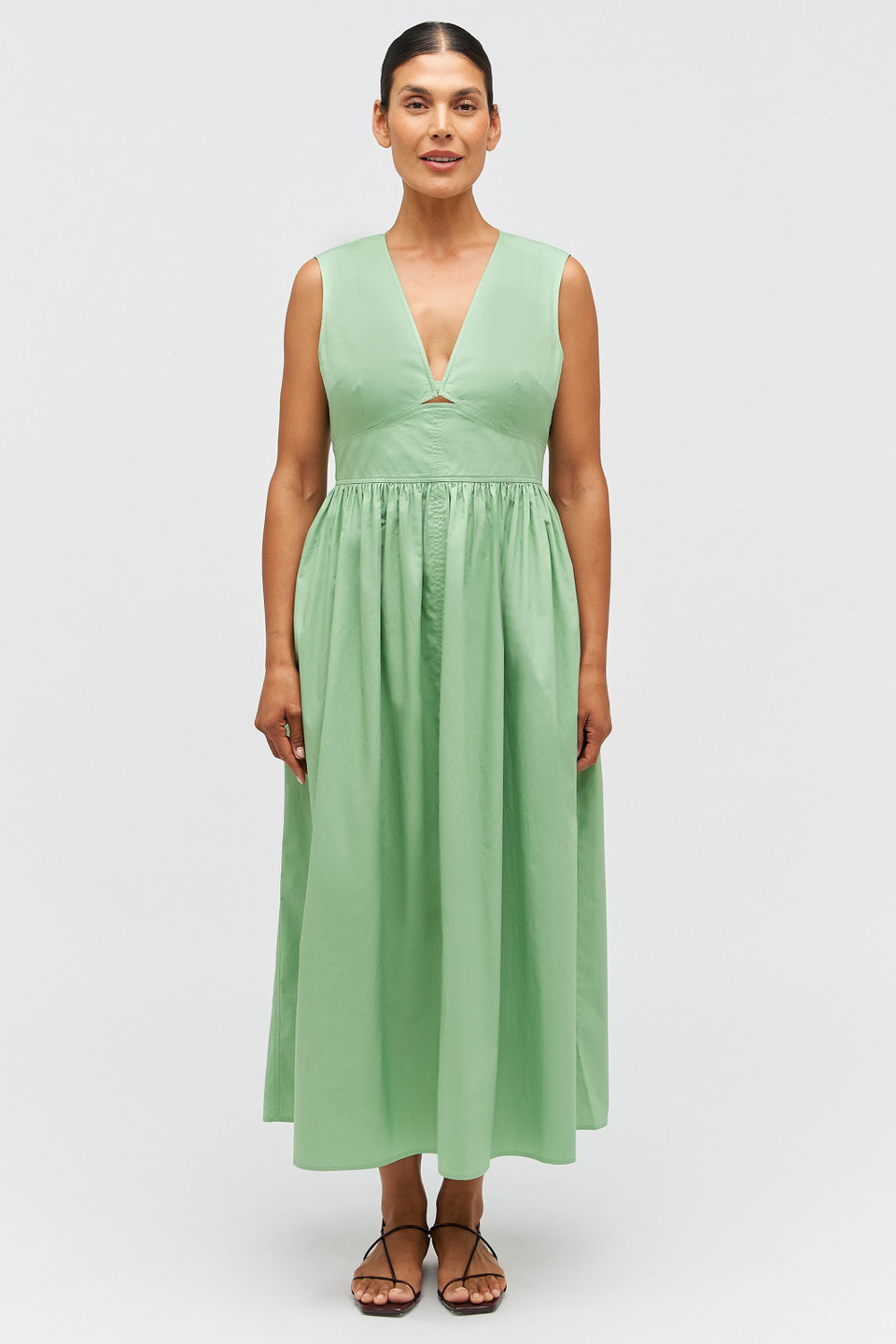 Poplin Sundress - Mint Leaf