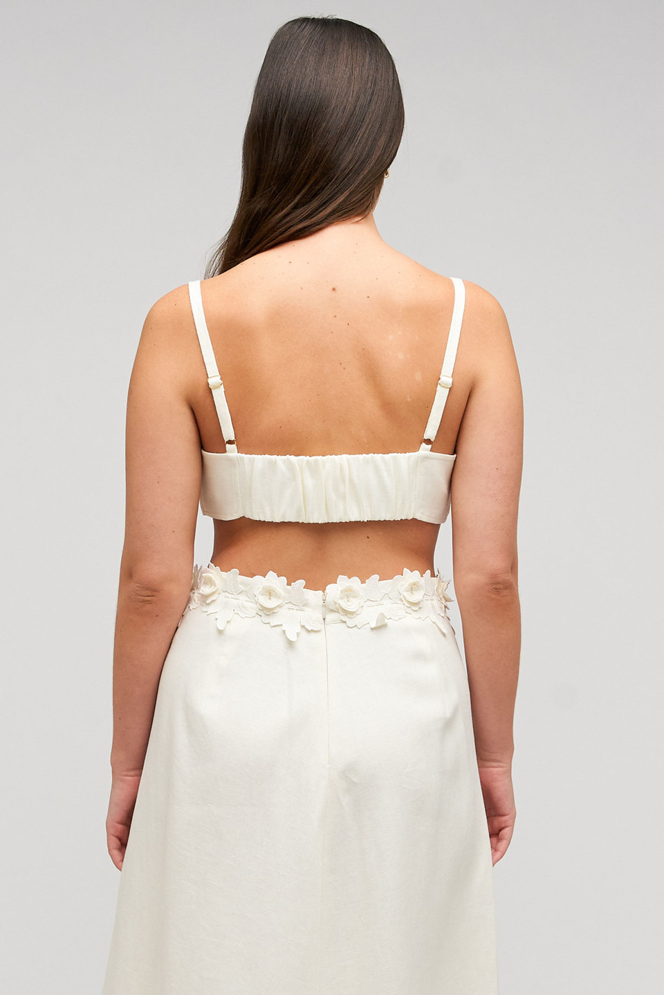 Rosebud Lace Bralet - Soft Cream