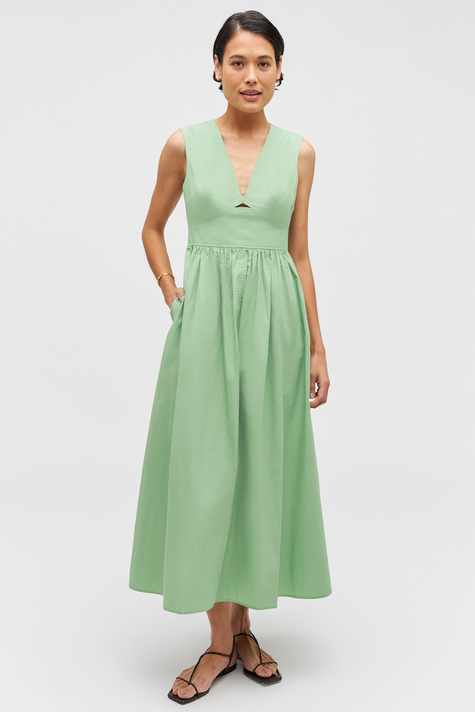 Poplin Sundress - Mint Leaf