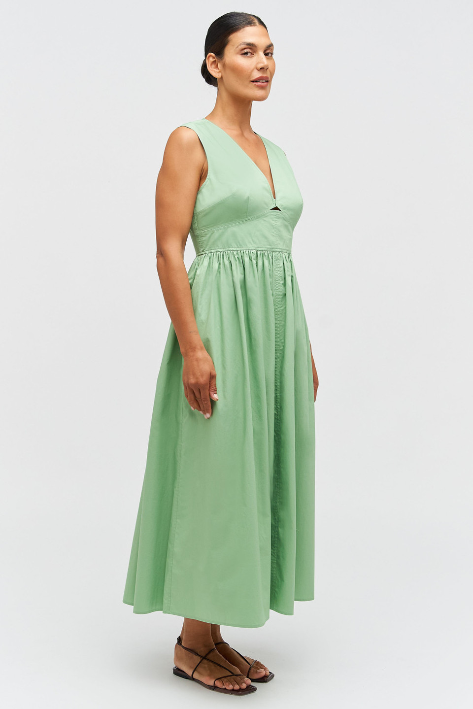 Poplin Sundress - Mint Leaf