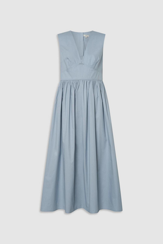 Poplin Sundress - Pale Grey