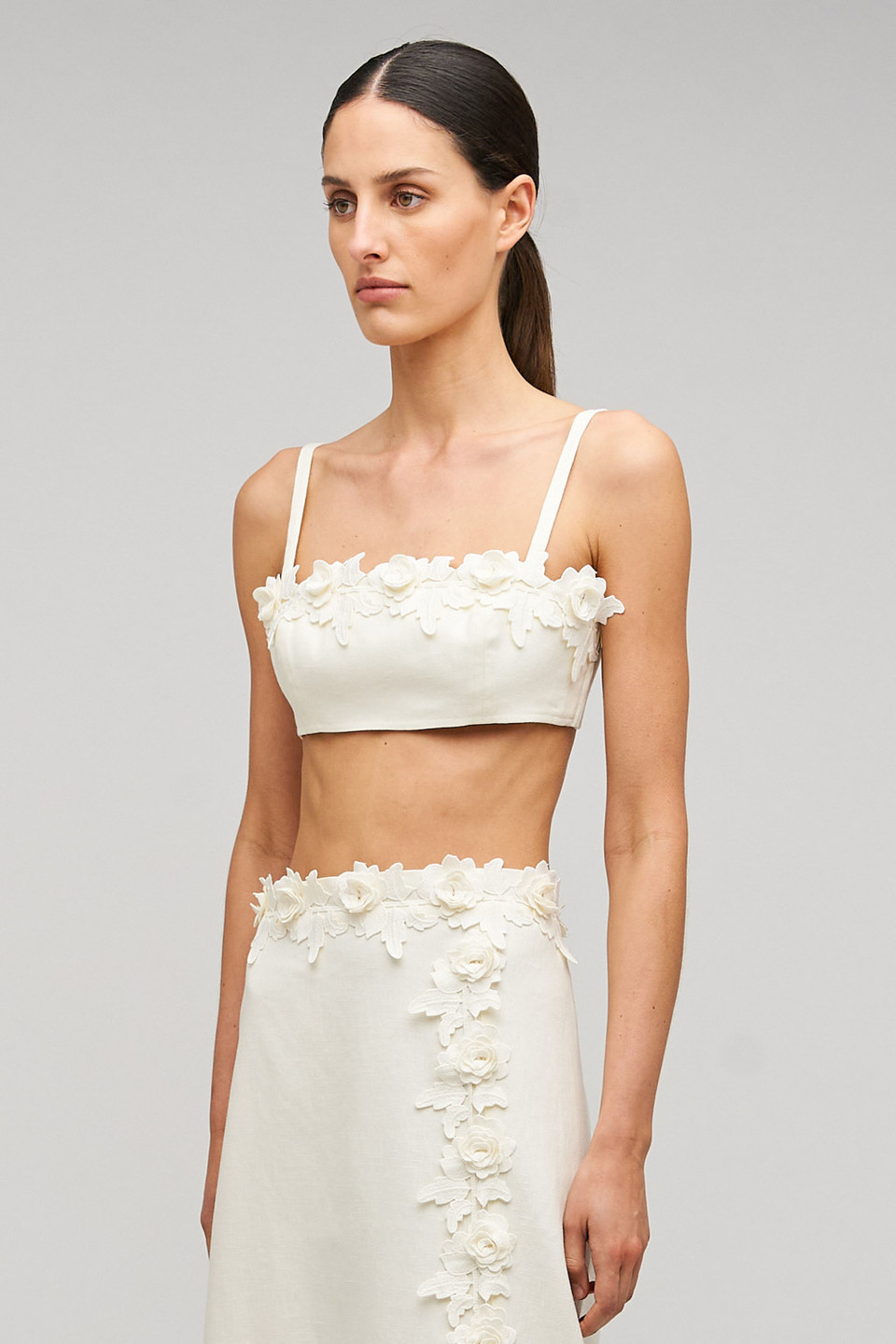 Rosebud Lace Bralet - Soft Cream