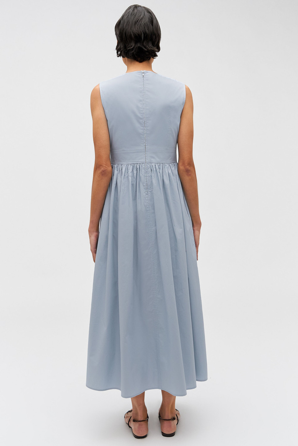 Poplin Sundress - Pale Grey