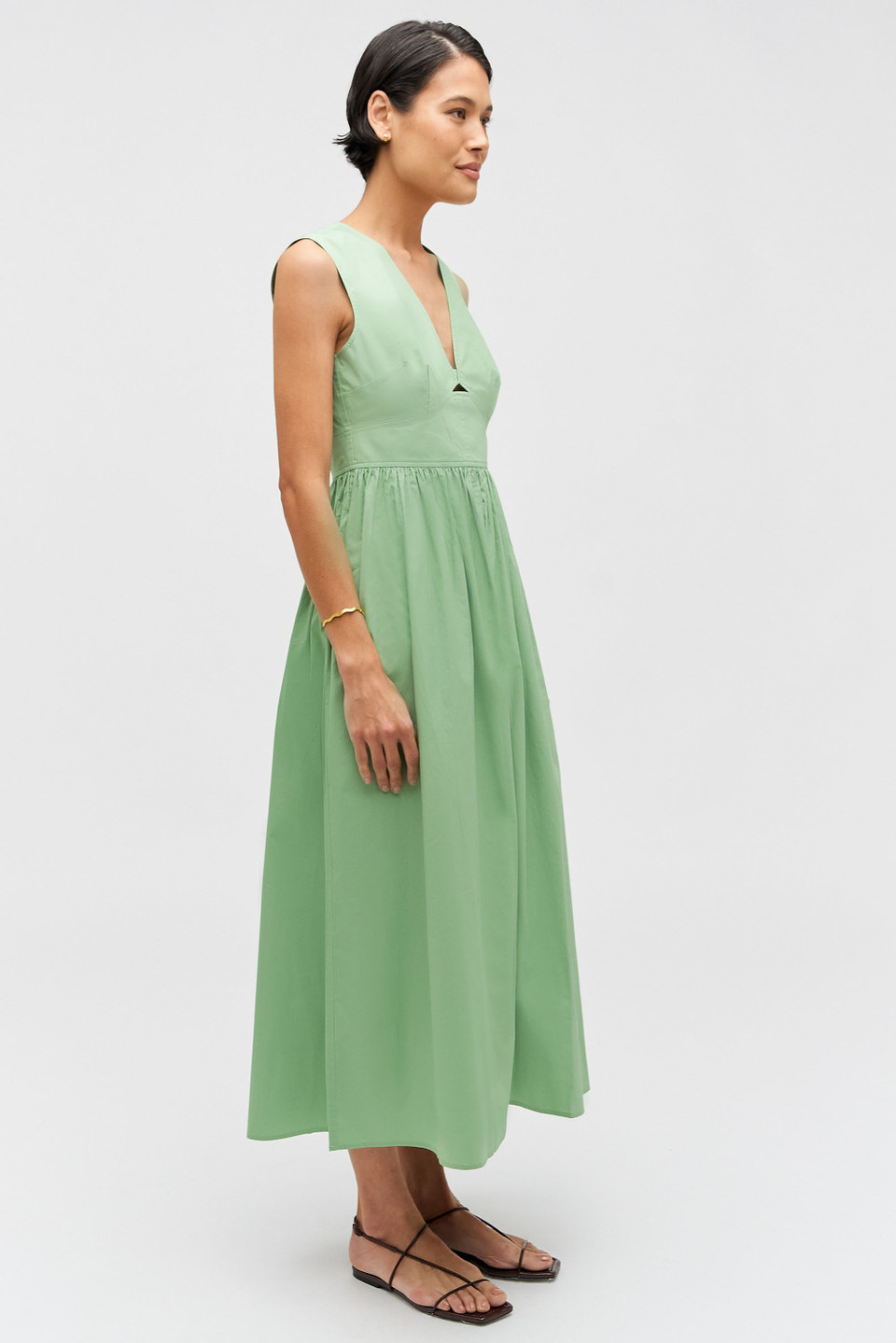 Poplin Sundress - Mint Leaf