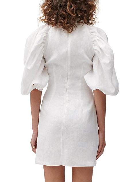 JOSLIN - STUDIO FLUER DRESS - WHITE - PRELOVED