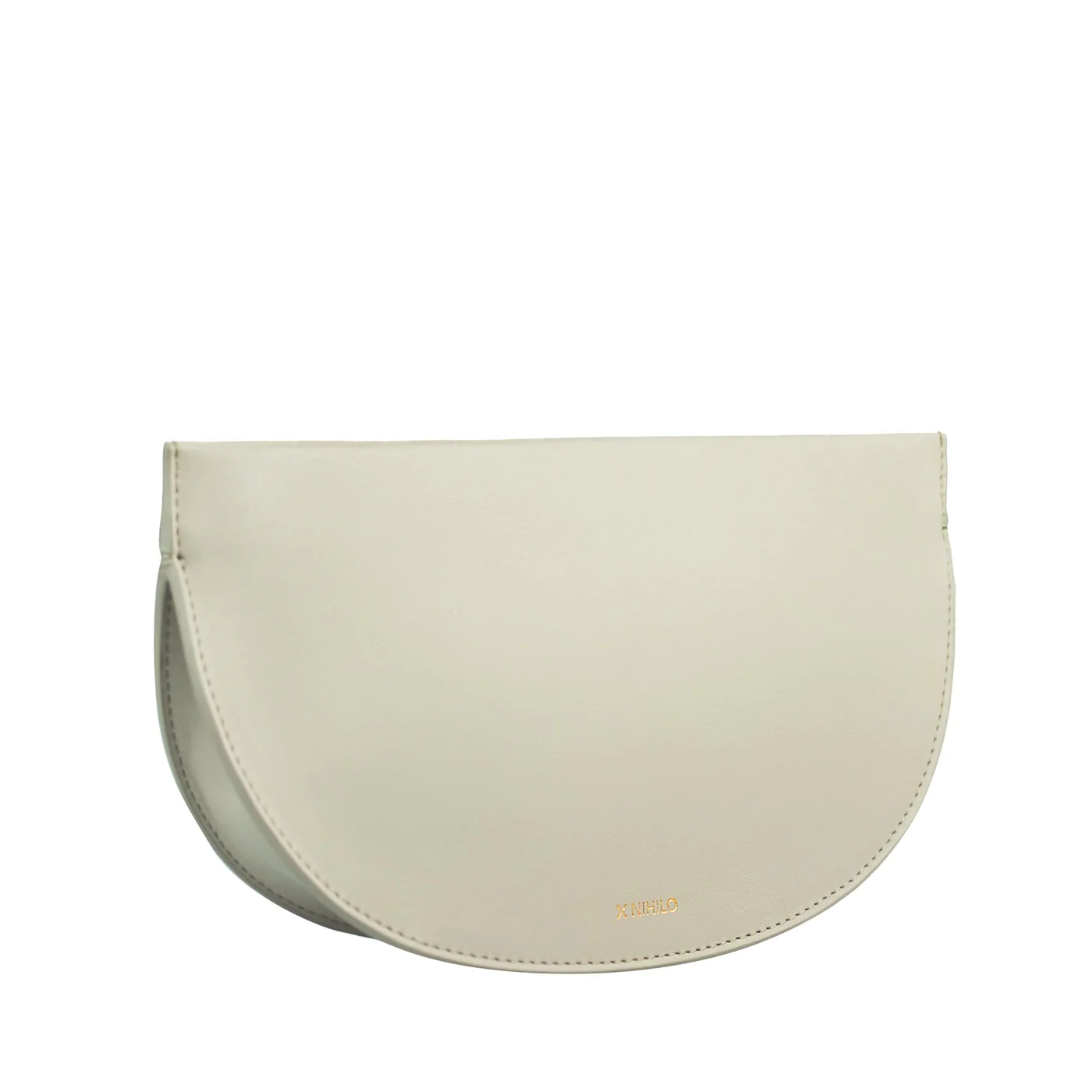 X NIHILO -  DEBBY LEATHER CLUTCH - TAUPE