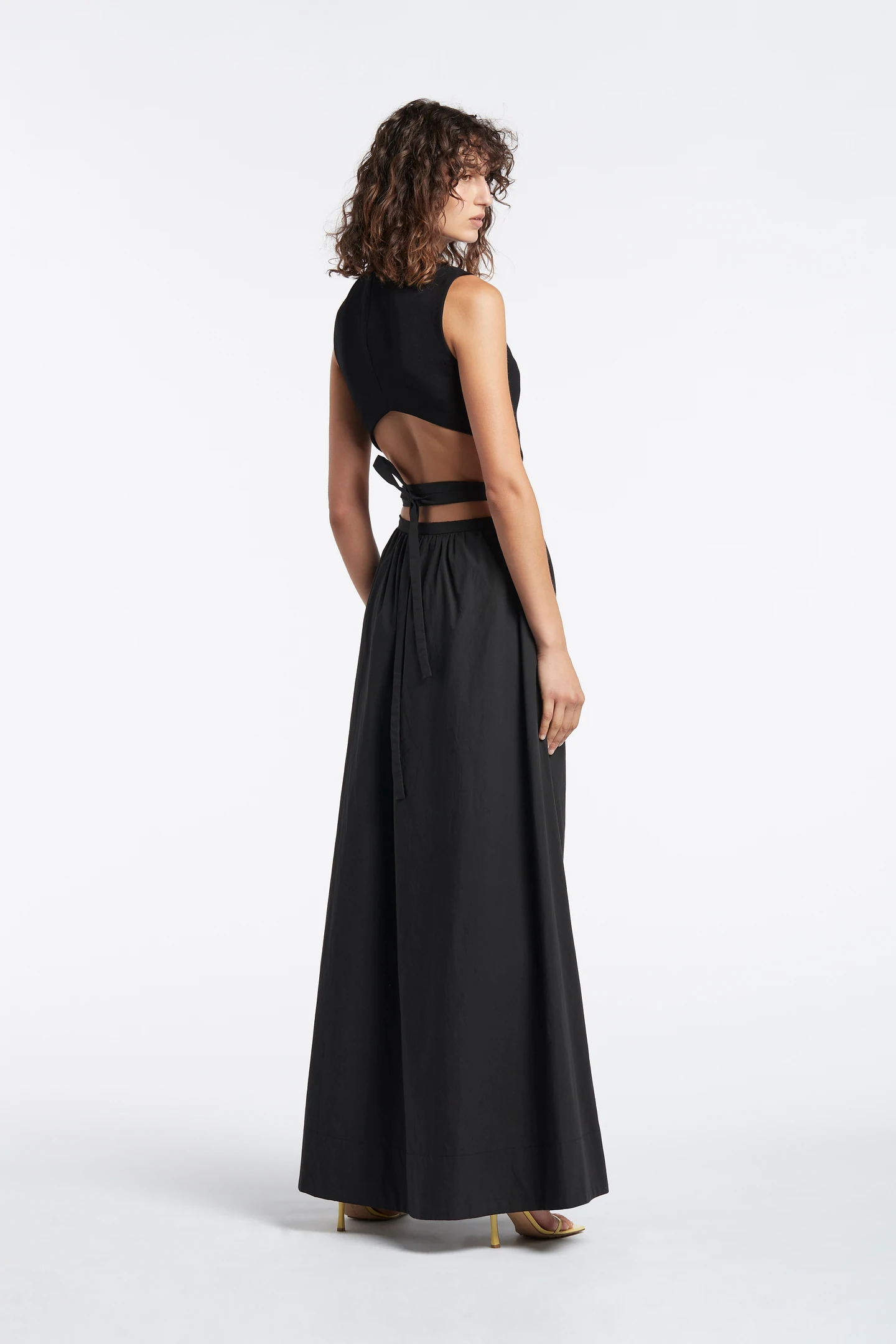 SIR. - SIGNE DECONSTRUCTED GOWN - BLACK - PRELOVED