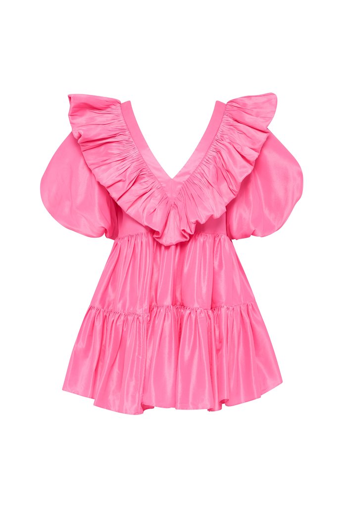 Product image of AJE - SOLSTICE RUFFLE TIERED SMOCK DRESS - PINK