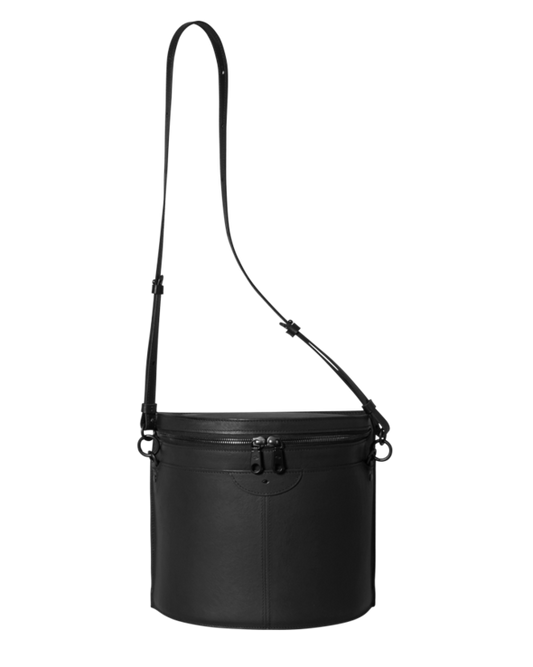 SIMÉTRIE - CRESCENT MOON BUCKET BAG - BLACK Product shot